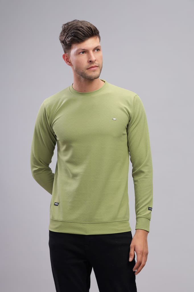 Men Solid Round Neck Polyester T-Shirt view 2
