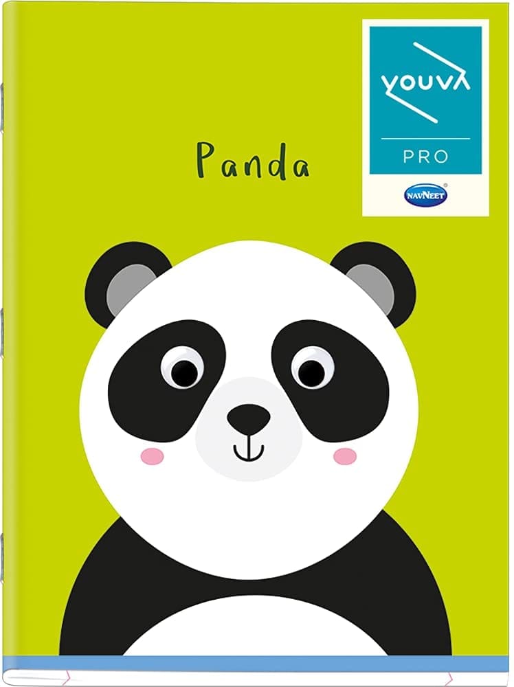 Navneet Youva | Soft Bound | Brown Note Book- Googly Eye | 18x24 cm | 3 in 1 (DL + R & B + Md Sq.) | 180 Pages | Pack of 4 view 2