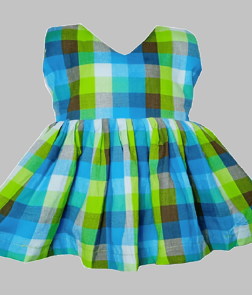 harshvardhanmart.com Pack of 1 Baby Girls Cotton Frock ( Green ) view 2
