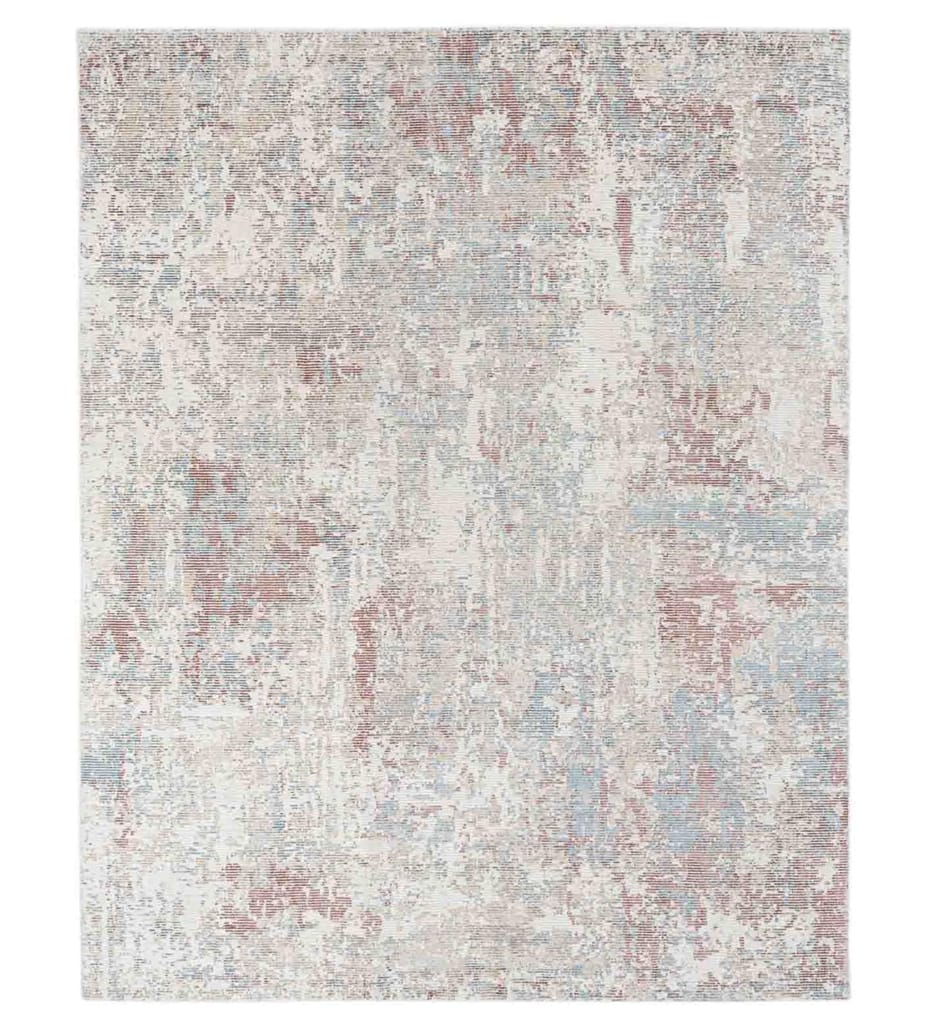 Neu Looms Handmade Viscose Wool Anti-Skid Rug for Bedroom, Living Room, Nursery, Dorm, Playroom & Reading Area (Size 6x9 Feet, Blue-Beige)