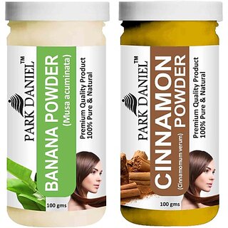 PARK DANIEL Pure & Natural Banana Powder & Cinnamon Powder Combo Pack of 2 Bottles of 100 gm (200 gm ) (200 ml) view 2