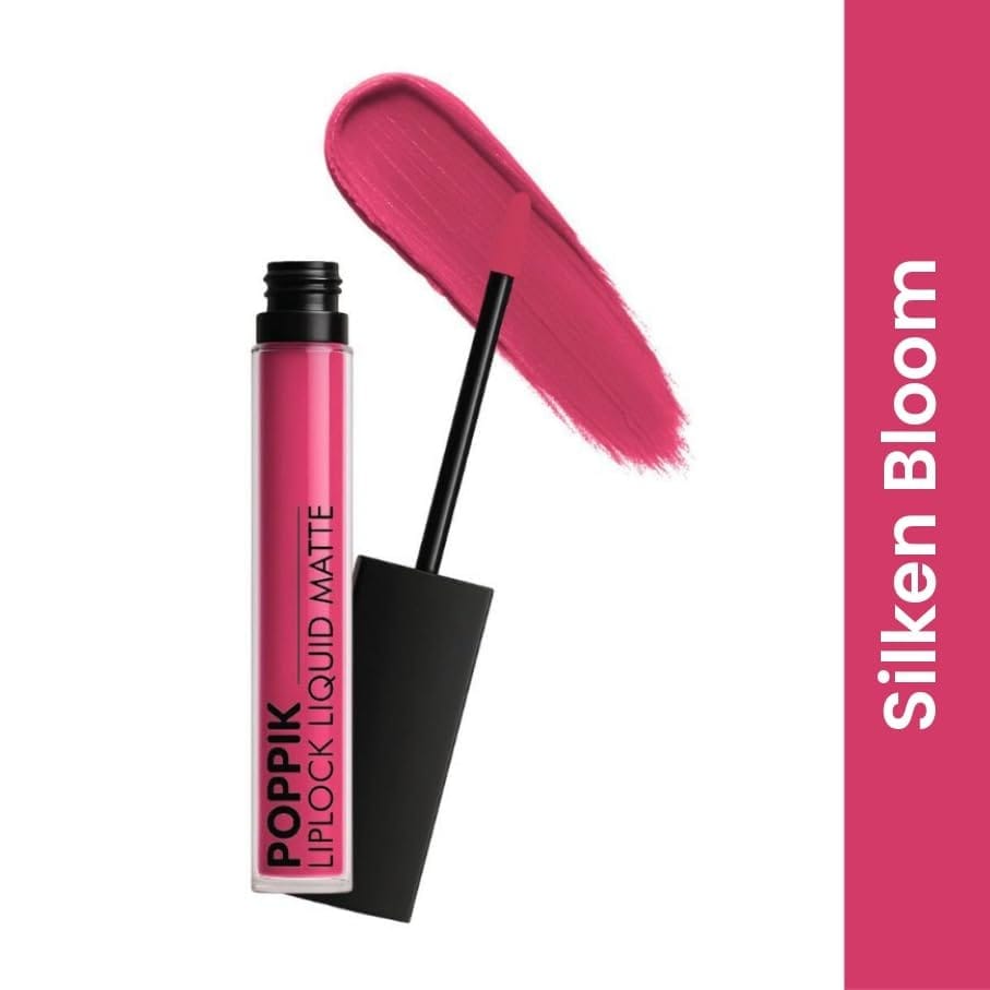 POPPIK Liquid Matte Lipstick for Women | Long Lasting, Smudge Proof, High Pigment Color | Lightweight Comfortable Wear | Transfer Resistant Lip Makeup, Ideal for Wedding, Special Occasions,Gift | 2ML view 2