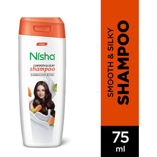 (Pack of 3) Nisha Almond Shampoo | Nourishing Hair Cleanser for Women & Men (75ml Each) view 2