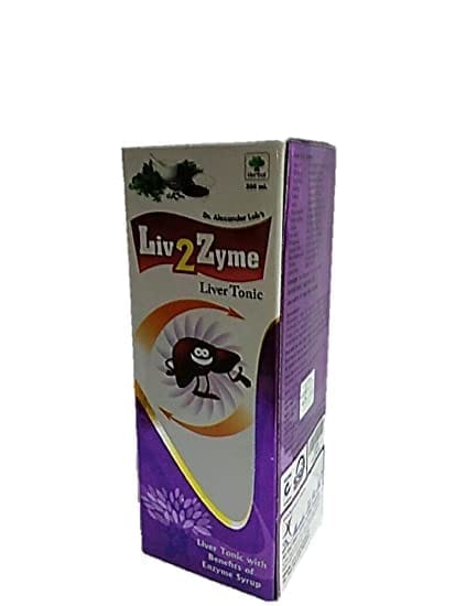 Liv 2 Zyme An Ayurvedic Herbal Liver Tonic with Benefits of Enzyme Syrup (Pack of 4) view 2