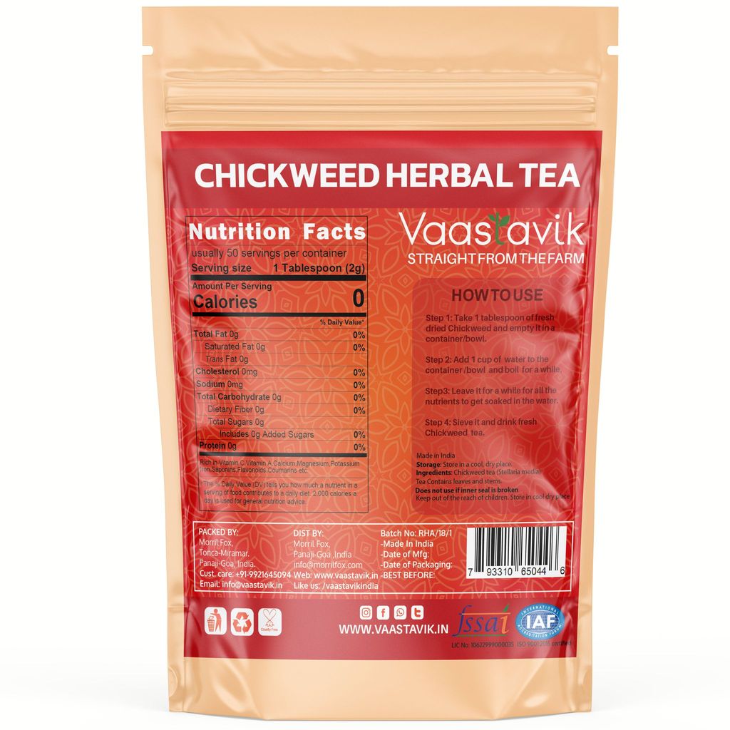 Vaastavik Pure Chickweed leaf Tea 100 gm view 2