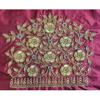 OMSAIFAB Cotton Silk Self Design Blouse Material view 2