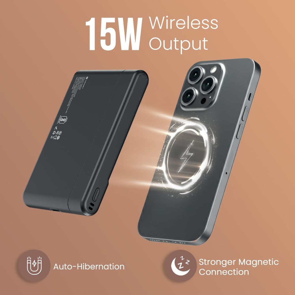 Portronics PowerShutter Air 10K 10000mAh-black view 2
