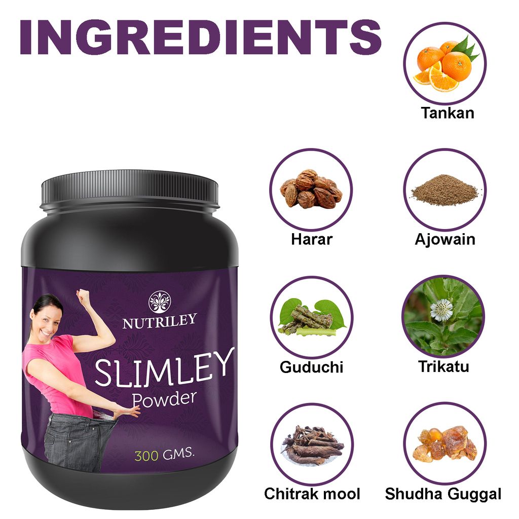 Nutriley Slimley - Fat Burner / Fat Loss, Slimming Powder (300 Gms.) view 2