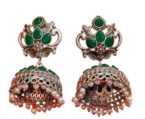 Jhumki, Meenakari Jhumki view 2