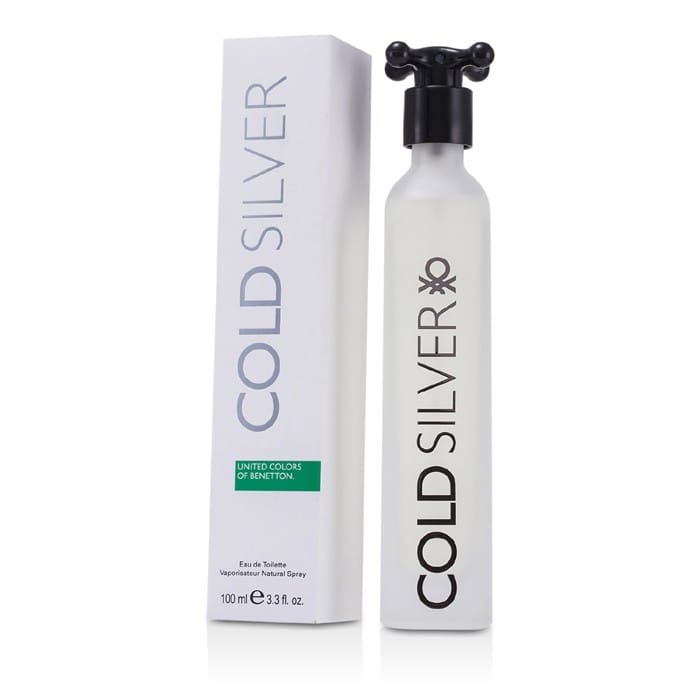 United Colors Of Benetton Cold Silver Eau de Toilette For Men 100ml – Fresh, Woody & Long-Lasting Masculine Fragrance view 2
