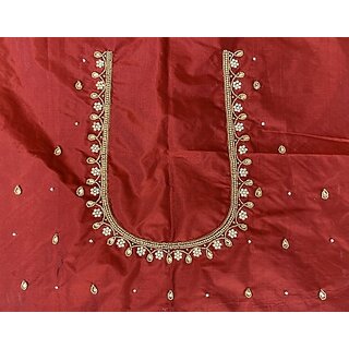 RR FABRIC Cotton Silk Self Design Blouse Material view 2