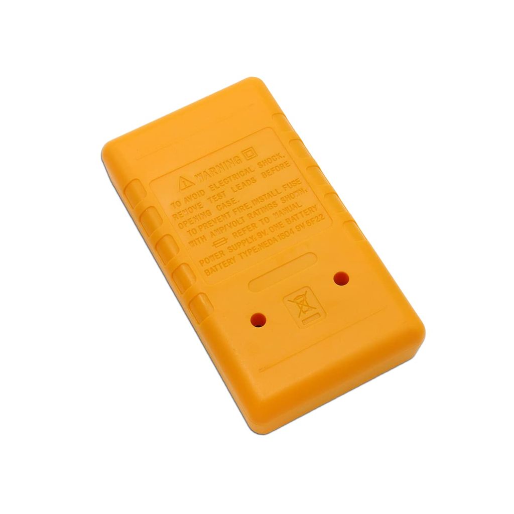 SPARKWORLD Small Digital Multimeter Multipurpose Electric Meter (Yellow-Red) view 2