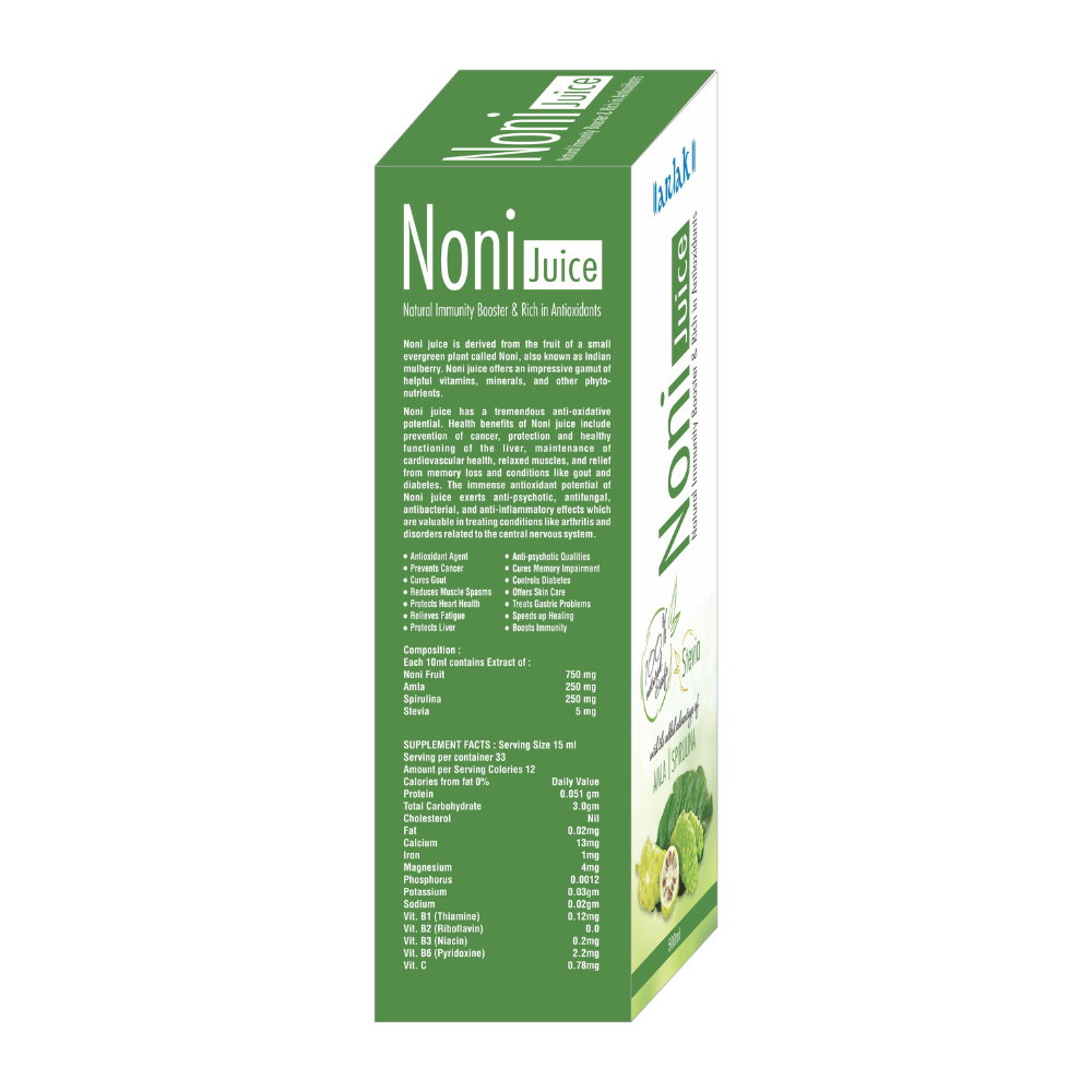 Arlak Noni Juice for Weight Loss, Healthy Skin, Digestion & Body Detoxify Sugar-free - 500ml view 2