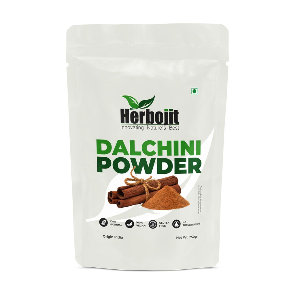 Herbojit Dalchini Powder 100% Natural & Vegan Gluten-Free 200g | Pure Cinnamon Powder Rich in Antioxidants & Flavor, No Preservatives