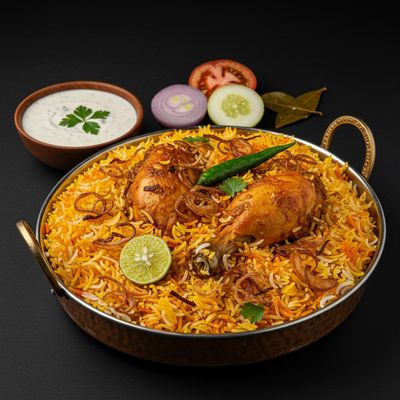 Hyderabad Chicken Dum Biryani