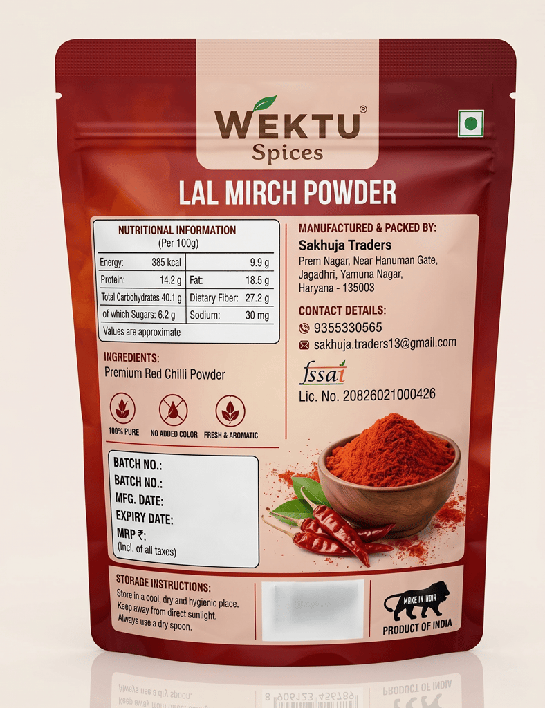 WEKTU Spices Lal Mirch Powder. view 2