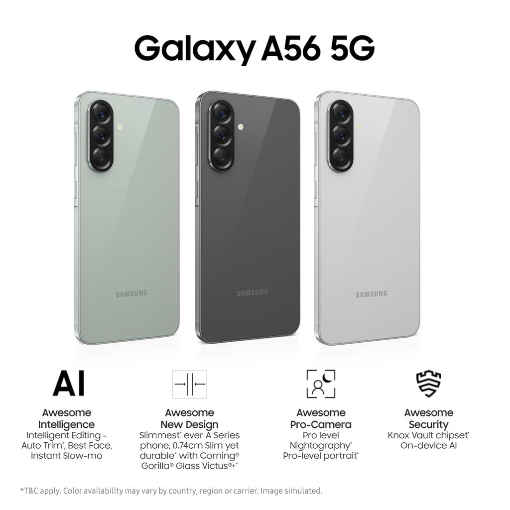 Samsung Galaxy A56 5G (8/256GB)-Awesome Graphite view 2