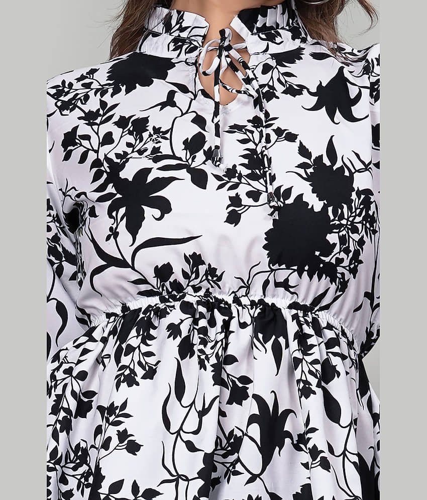 ZELZIS Women's Crepe Tunic ( White ) view 2