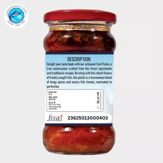 KOMMUGUDA FFPO Fish Pickle - Spicy & Tangy Seafood Delicacy (300gm) view 2