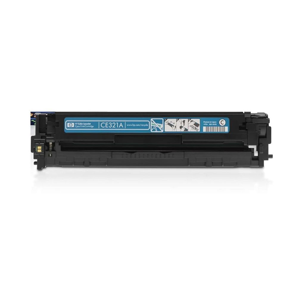 HP 128A Cyan Original LaserJet Toner Cartridge (CE321A) view 2