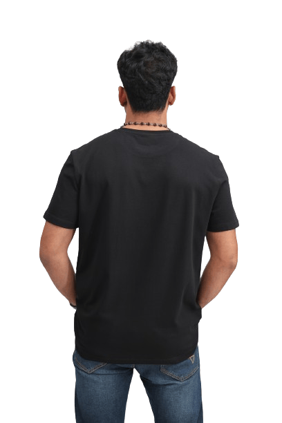 TRENDLAND Men's Pure Cotton ||180 GSM || Front Print & Back Solid || Round Neck Half Sleeve Regular Fit T-Shirt for Men (Pack of 1) view 2