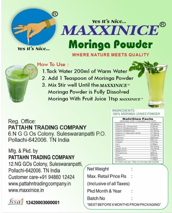 MAXXINICE Moringa Powder - Boost Immunity & Support Health view 2