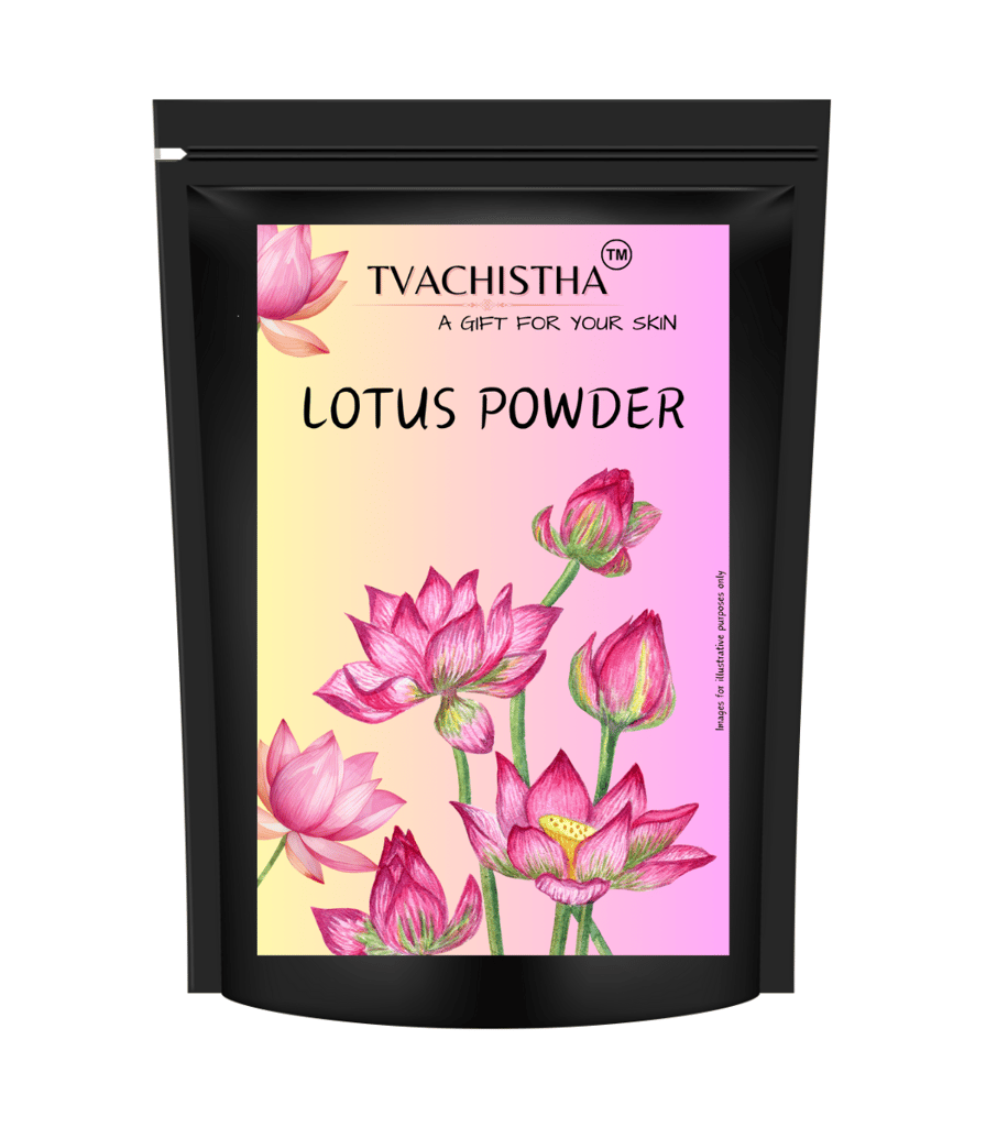 Tvachistha Pure Lotus Powder 100 gm - Natural Hair & Skin Care, Face Pack for Glowing Skin, Deep Conditioning Hair Treatment view 2