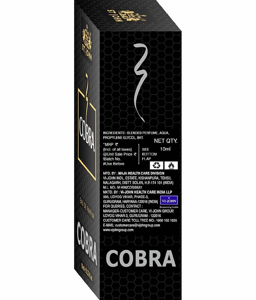 St. John Jaipur 10 ml & Cobra 10 ml Pocket Perfume for Men 10 ml ( Pack of 2 ) view 2