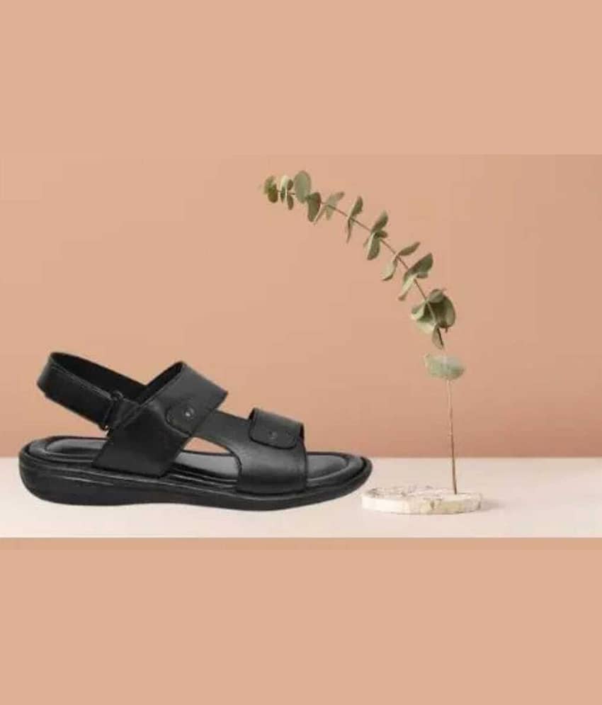 INFINITRENZ - Black Men's Sandals view 2