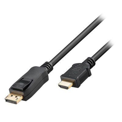 DisplayPort (M) to HDMI (M) Cable (4K*2K), 1080P ,Gold-Plated Converter Cable for HDTV, Smart-TV, Projector, Laptop, Desktop, HD-Monitor, Gaming Device (1.5m) view 2