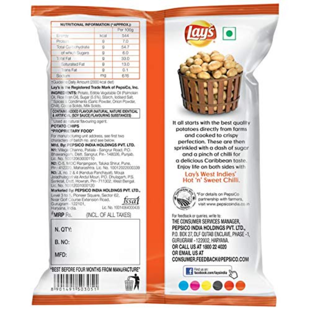 Lay'S Hot N Sweet Chilli Potato Chips 25 Gms view 2
