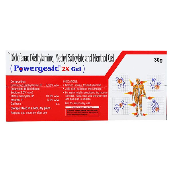 Powergesic 2X Gel 30 Gms view 2