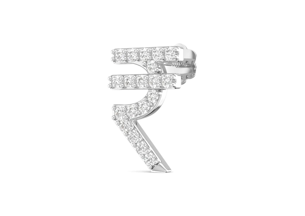 Rupee Bling Men's Ear Stud (1 Pc Only) view 2