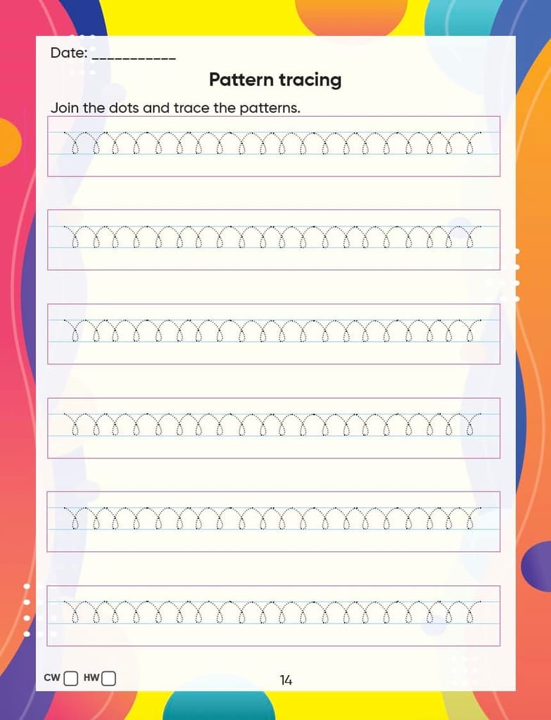 Edsmart Cursive Writing Practice Book Combo of 2 books! Edsmart Tiny Writer Pattern tracing, Capital A-Z, Small a-z and words writing book [128 pages] [Perfect Paperback] [Jan 01, 2024] Edsmart Edu services pvt ltd view 2