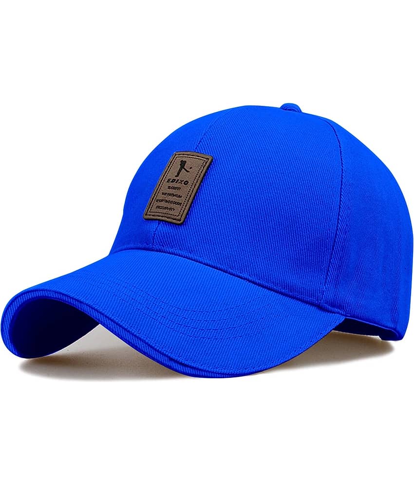 Bolax Pack of 1 cotton Men's Cap ( Blue ) view 2