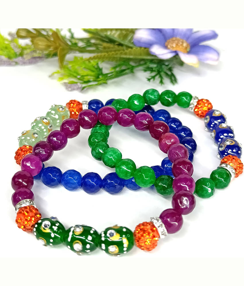 DAIVYA WELLNESS - Multicolor Bracelet ( Pack of 3 ) view 2