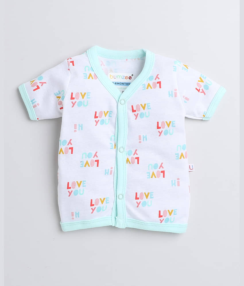 BUMZEE Pack of 3 Baby Girls Cotton Shirt ( Yellow ) view 2