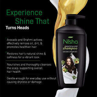 Nisha Healthy Shiny Storng Beautiful Hair Shampoo, 650 ML Pack Of 1 view 2