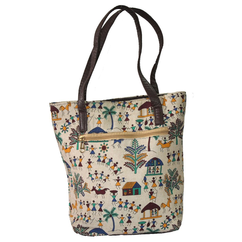 Tribes India Warli Handbag for Girls and Women: G&A (Padhar) GJ view 2