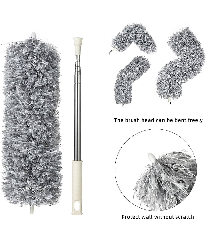 BHAVYTA COSMETIC Fan Cleaner Duster Microfibre With Brush Dust Pan view 2