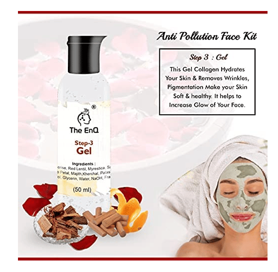Anti Pollution Face Kit with Vitamin C Extracts (130 ml) For Brighter & Softer Skin I Both Men & Women I Glowing Skin Facial Kit I Anti Ageing I Skin Whitening I Paraben & SulfateFree- Pack of 2 view 2