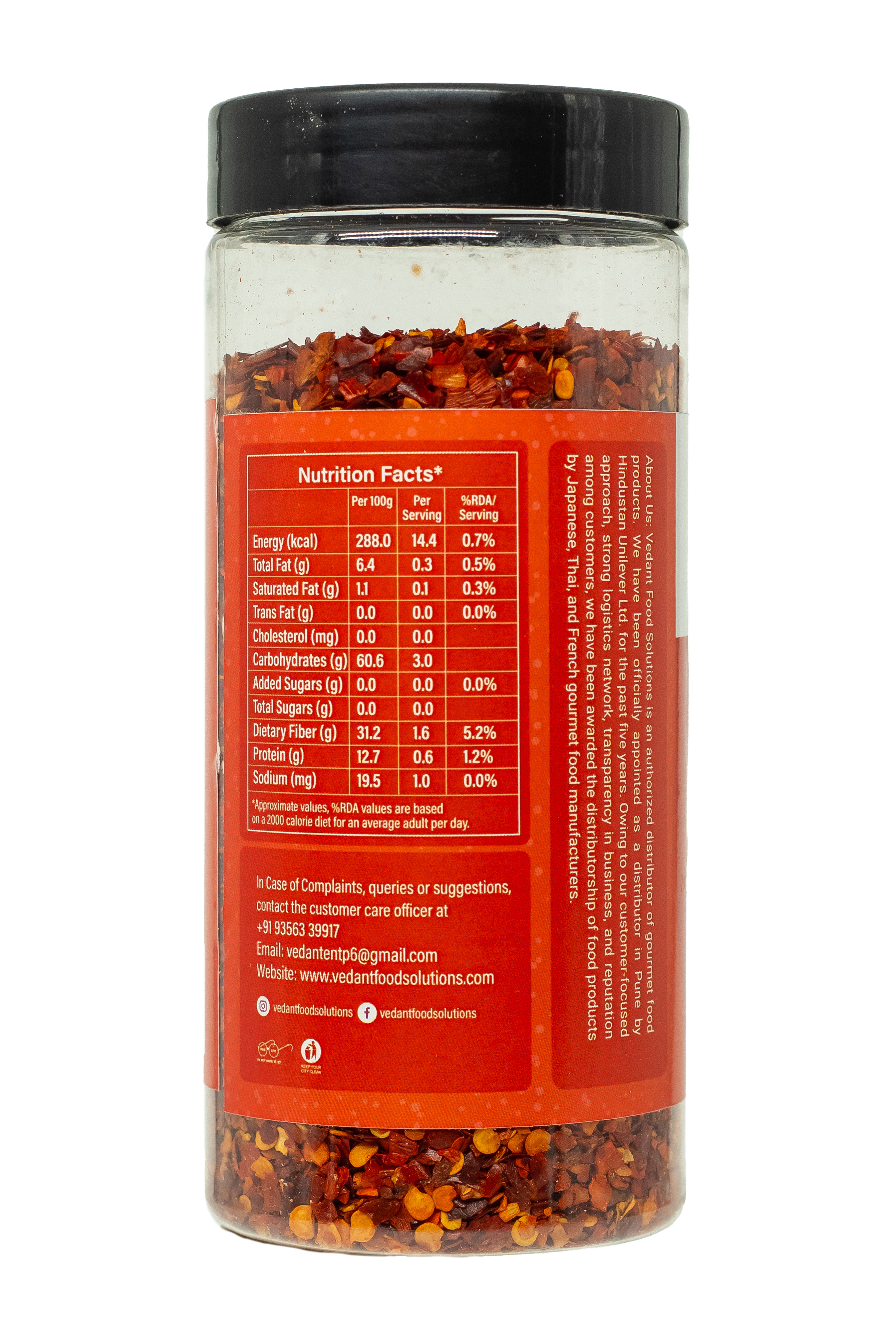Primi Piatti Red Chilli Flakes, 50 gm view 2