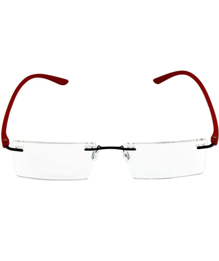 Jodykoes Premium TR Side Rimless Rectangle Frame (Red) view 2