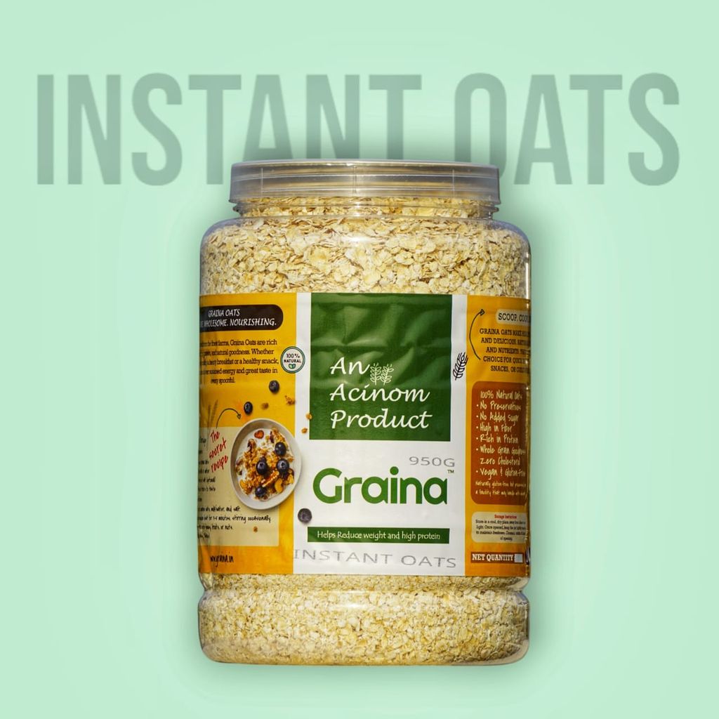 Graina Instant Oats - 950g - High Fiber, Vegan & Gluten-Free view 2