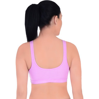 Empisto Branded Women's Baby Pink Colour Tennis Sports Bra view 2