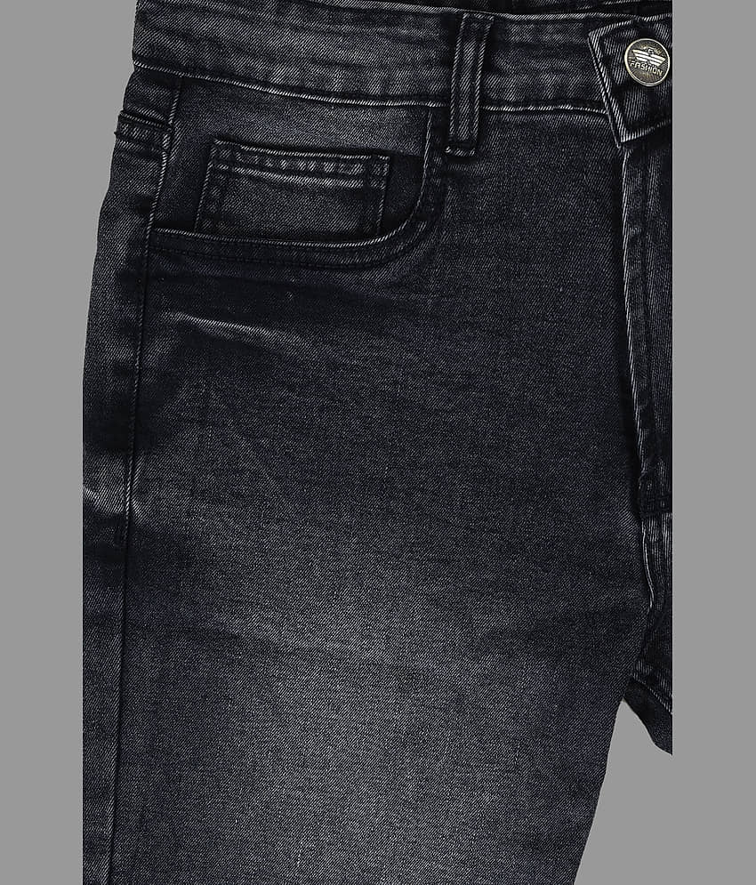 plounge Black Denim Men's Denim Shorts ( Pack of 1 ) view 2
