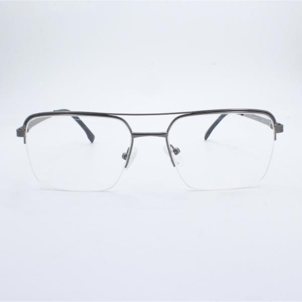 Lensoz Elite X Luxe Half Rim Geometric - Medium - Gunmetal view 2