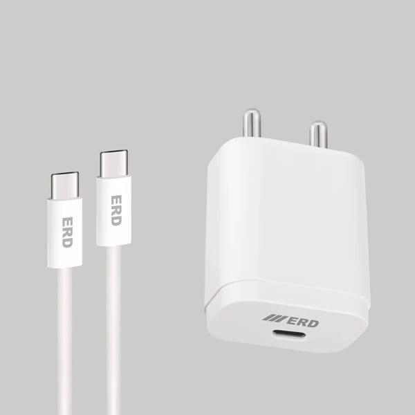 ERD TC-231 USB-C Charger With USB-C to C IP15 Data Cable, 20W view 2