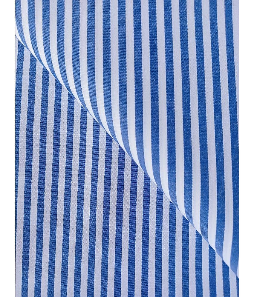 Makhanchor Blue 100 Percent Cotton Unstitched Shirt pc Single view 2