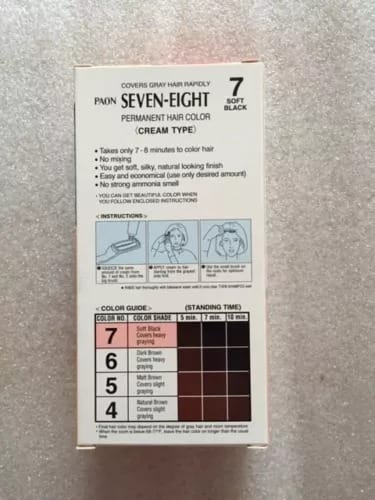Paon Seven-Eight Hair Color 7 Natural Black - Rich, Long-Lasting, Ammonia-Free Hair Dye view 2